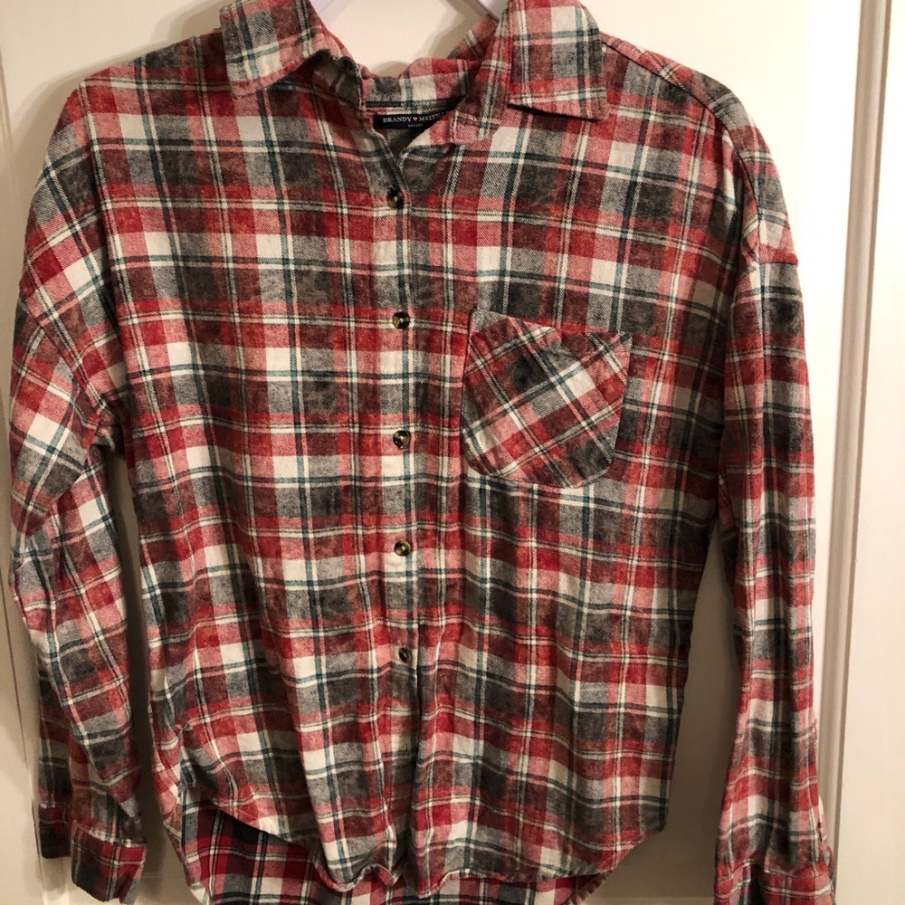 oversized red flannel